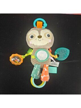 Bright‎ Starts Sloth Plush Baby Toy With Rattles & Teething Accessories